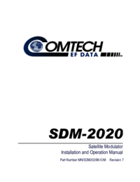 Um das Dokument anzuzeigen Comtech-ef-data SDM-2020 Bedienungsanleitung